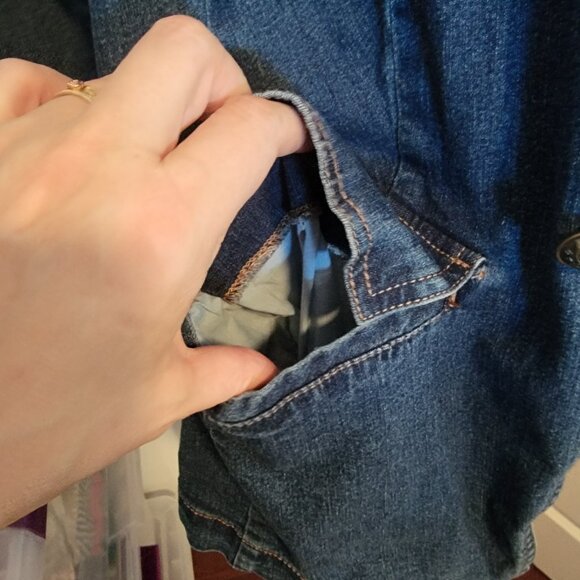 Est. 1946 Nautical Style Puff Shoulder 1980's Relaxed Fit Denim Jacket - Picture 8 of 14